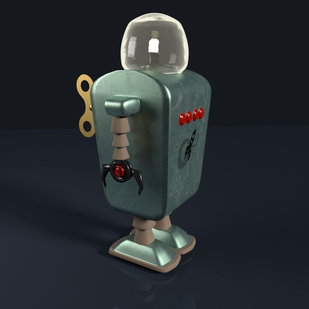 Retro Windup Robot preview image 1